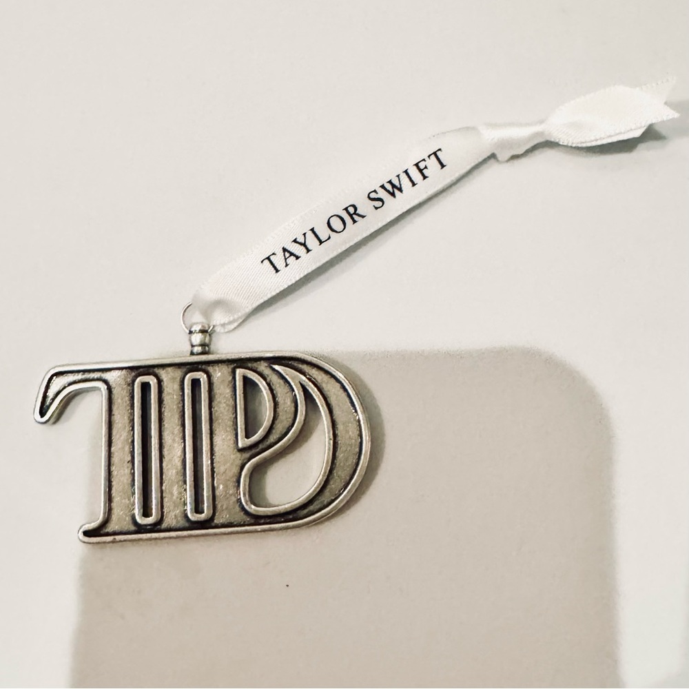 Taylor Swift Silver Logo Ornament - NWT